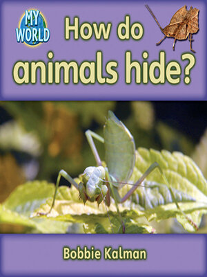 cover image of How do animals hide?
